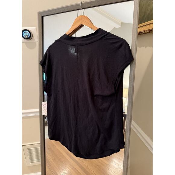 Free People We The Free Black Cowl Tee Short Sleeve Small - Picture 6 of 6